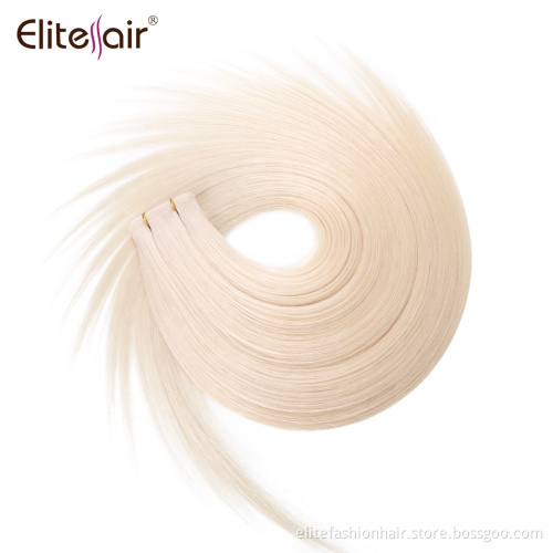 Sillky straight 100g 12-30 inch 1pc Human Weft Remy Hair Extensions Double Wefts Human Hair Bundles Sew in Weft Hair Extensions